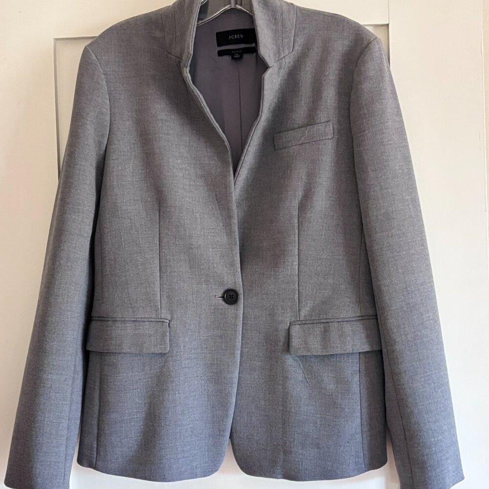 J Crew Regent blazer in four-season stretch Gray Size 10  K5961